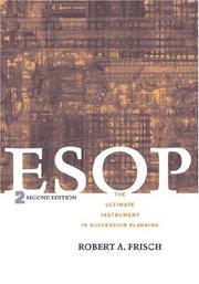 Cover of ESOP by Robert A. Frisch