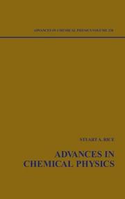Front cover of Advances in chemical physics by Stuart A. Rice