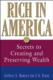 Cover of Rich in America by Jeffrey S. Maurer