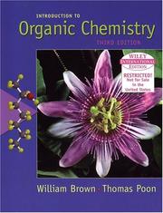 Front cover of Introduction to organic chemistry by William Henry Brown