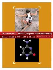 Front cover of Introduction to general, organic, and biochemistry by Morris Hein