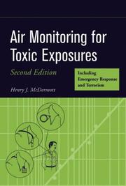 Front cover of Air monitoring for toxic exposures by Henry J. McDermott