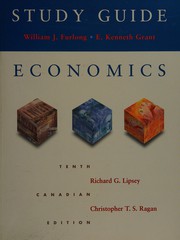 Front cover of Study guide for Lipsey and Ragan "Economics", tenth Canadian edition by William J. Furlong