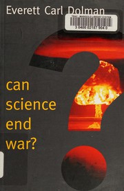 Cover of Can Science End War? by Everett Carl Dolman