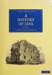 Cover of History of Java by Stamford Raffles