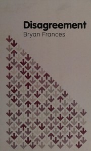Cover of Disagreement by Bryan Frances
