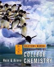 Front cover of Solutions manual for foundations of college chemistry by Morris Hein