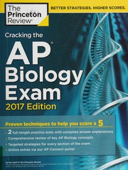 Cover of Cracking the AP Biology Exam, 2017 Edition by Princeton Review Staff