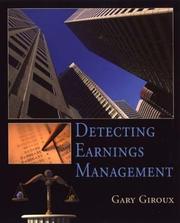 Cover of Detecting Earnings Management by Gary Giroux