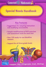Front cover of Special Needs Handbook for "Connected Mathematics" by Fey, Fitzgerald, Friel & Phillips Lappan - conflated
