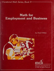 Front cover of Vocational math series by David H Wiltsie