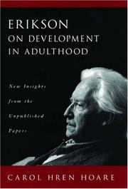 Front cover of Erikson on development in adulthood by Carol Hren Hoare