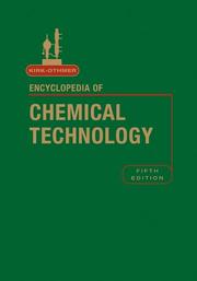 Cover of Kirk-Othmer encyclopedia of chemical technology by Jacqueline I. Kroschwitz
