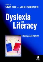 Front cover of Dyslexia and literacy by Gavin Reid