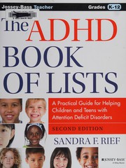 Cover of The ADHD book of lists by Sandra F. Rief