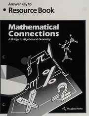 Cover of Mathematical connections by Houghton Mifflin Company