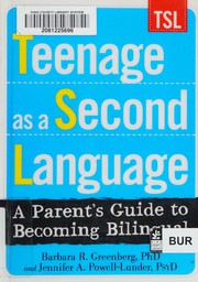 Front cover of Teenage as a second language by Barbara R. Greenberg