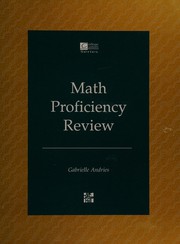 Cover of Math proficiency review by Gabrielle Andries