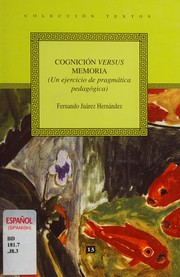 Front cover of Cognición versus memoria by Fernando Juárez Hernández