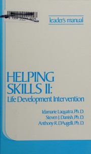 Front cover of Helping skills II by Idamarie Laquatra