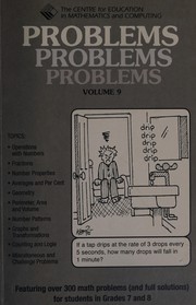 Cover of Problems Problems Problems, volume 9 by Canadian Mathematics Competition