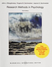 Cover of Research methods in psychology by John J. Shaughnessy