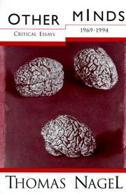 Cover of Other Minds by Thomas Nagel