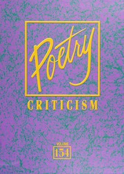 Cover of Poetry criticism by Lawrence J. Trudeau