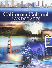 Front cover of California cultural landscapes by Dean H.K. Fairbanks