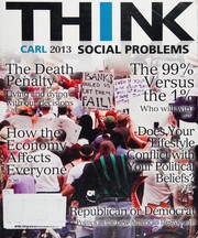 Cover of Think social problems, 2013 by John D. Carl