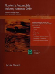 Cover of Plunkett's automobile industry almanac 2010 by Jack W. Plunkett