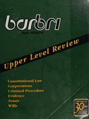 Front cover of BarBri bar review by BAR/BRI (Firm)