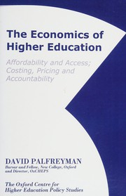 Cover of The economics of higher education by David Palfreyman