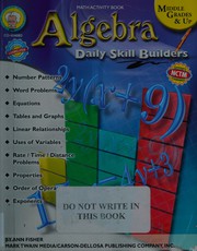 Cover of Algebra, Grades 6 - 12 by Ann Fisher