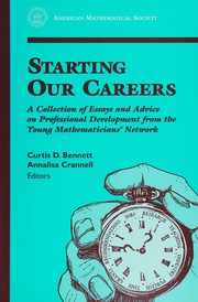 Front cover of Starting our careers by Annalisa Crannell