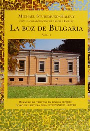 Cover of La boz de Bulgaria by Michael Studemund-Halévy