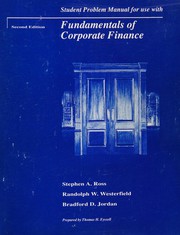 Cover of Fund Corp Fin Stdnt Pr Manual by Ross