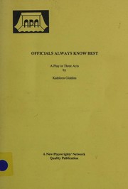 Cover of Officials Always Know Best by K.T. Giddins