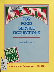 Front cover of Math for Food Service Occupations by Parsky