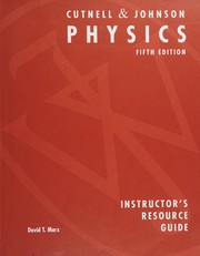 Front cover of Instructor's resource guide to accompany Physics, fifth edition, [by] John D. Cutnell, Kenneth W. Johnson by David Thomas Marx