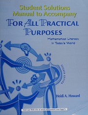 Front cover of For All Practical Purposes Student's Solutions Manual by The Consortium for Mathematics and its Appl COMAP