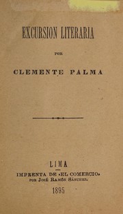 Cover of Excursion literaria by Clemente Palma