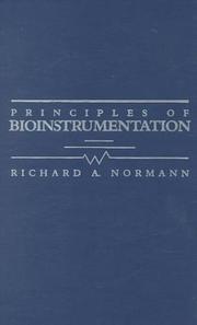 Front cover of Principles of bioinstrumentation by Richard A. Normann