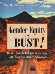 Front cover of Gender equity or bust! by Mary Helen Conroy