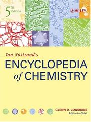 Front cover of Van Nostrand's chemical encyclopedia by Glenn D. Considine