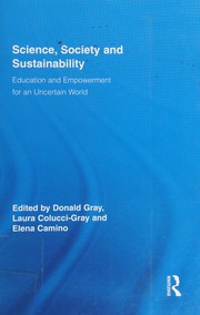 Front cover of Science, society, and sustainability by Donald Gray