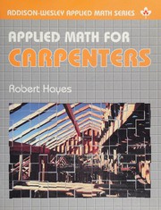 Cover of Applied Math for Carpenters (Addison-Wesley Applied Math Series) by Robert S. Hayes