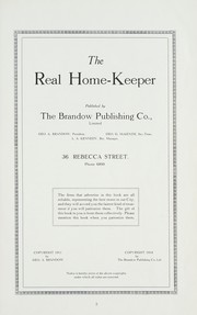 Cover of The real home-keeper by Unknown