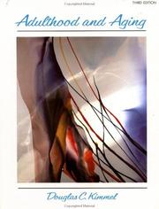 Cover of Adulthood and aging by Douglas C. Kimmel