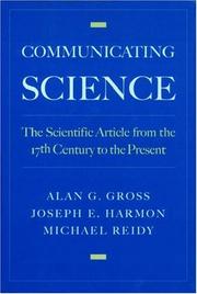 Cover of Communicating science by Alan G. Gross